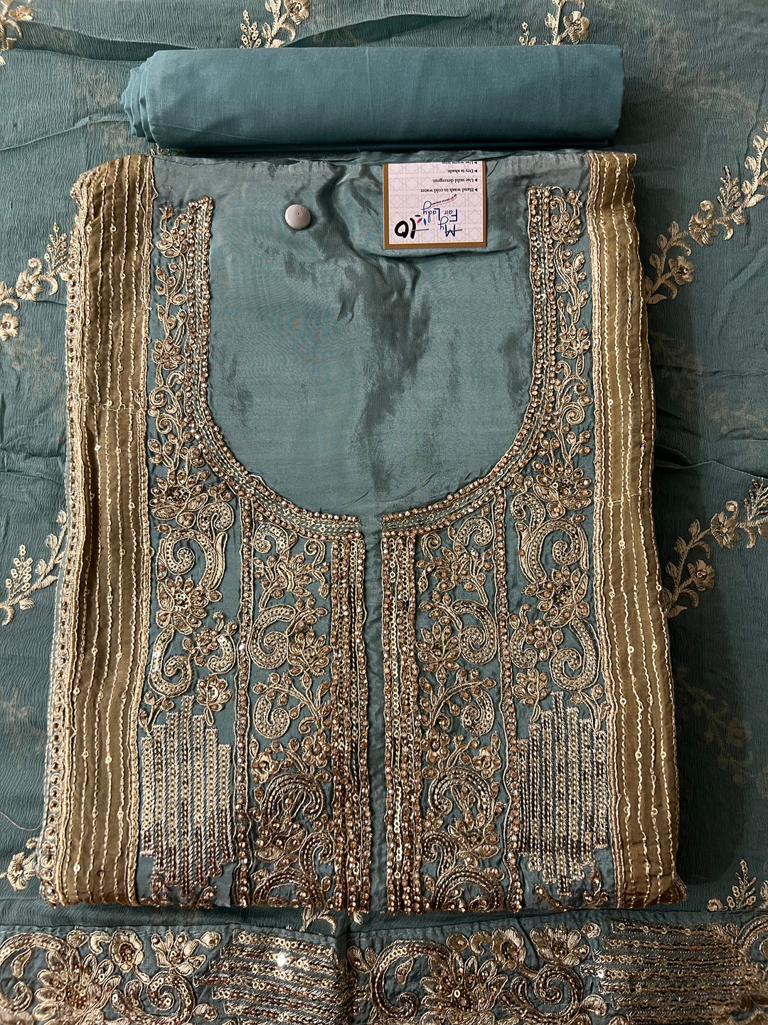 DESIGNER UNSTITCHED DRESS MATERIAL - BTMF10