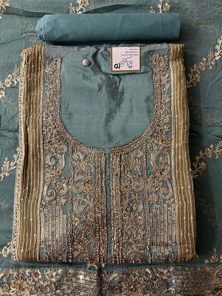 DESIGNER UNSTITCHED DRESS MATERIAL - BTMF10