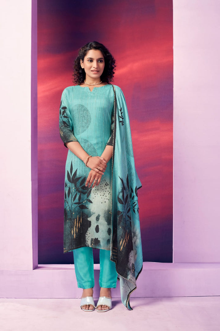 ANGELINA TRENDY DIGITAL PRINED MUSLEEN SUIT- KTD1