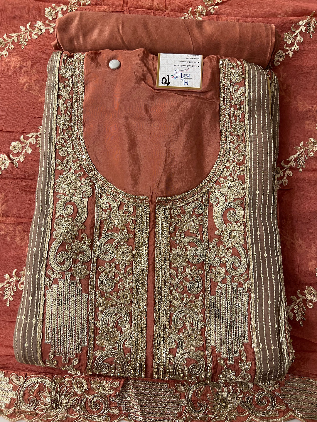 DESIGNER UNSTITCHED DRESS MATERIAL - BTMF10