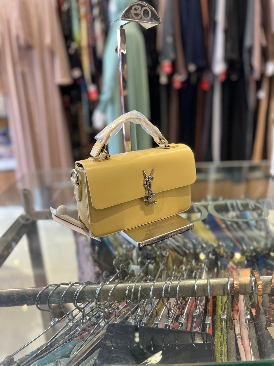 FANCY HAND BAG - BH21/YELLOW/