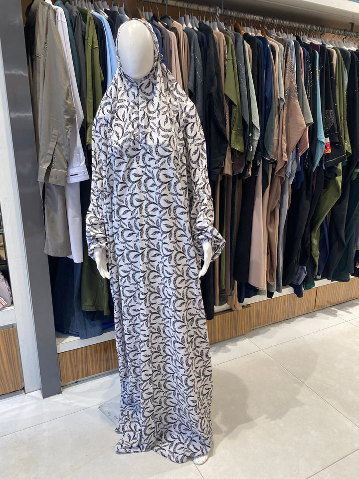 AYESHA PRAYER DRESS SOFT REYON PRINT EHRAAM NEW COLOURS (FULL LENGTH)PD01