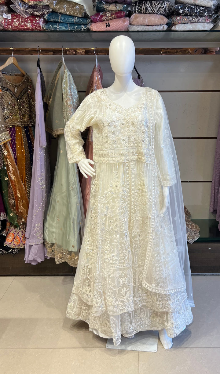 AREESHA DESIGNER LEHENGA (BEADS WORK) - MZ03