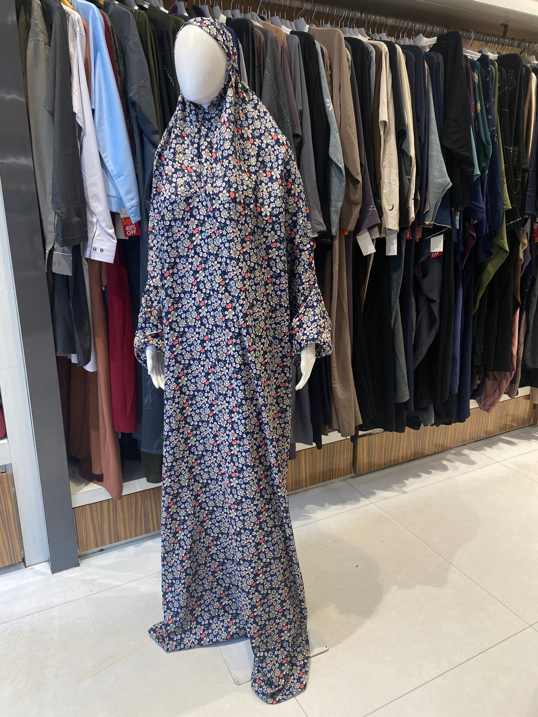 AYESHA PRAYER DRESS SOFT REYON PRINT EHRAAM NEW COLOURS (FULL LENGTH)PD01