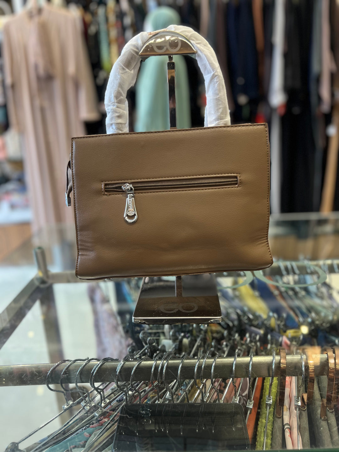FANCY HAND BAG - BH08/BROWN/