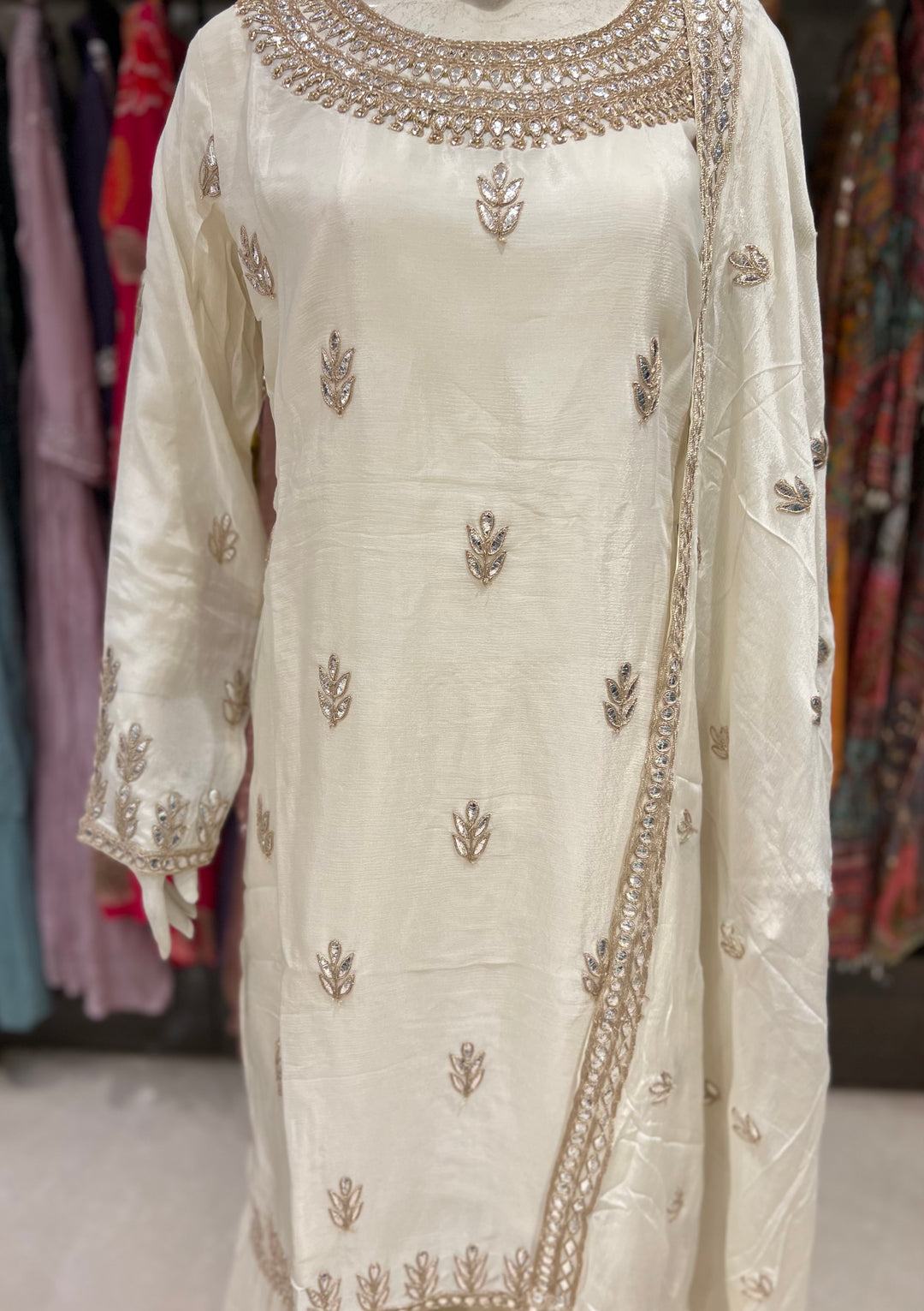 EID DESIGNER EMB PALAZO SUIT- BTN13