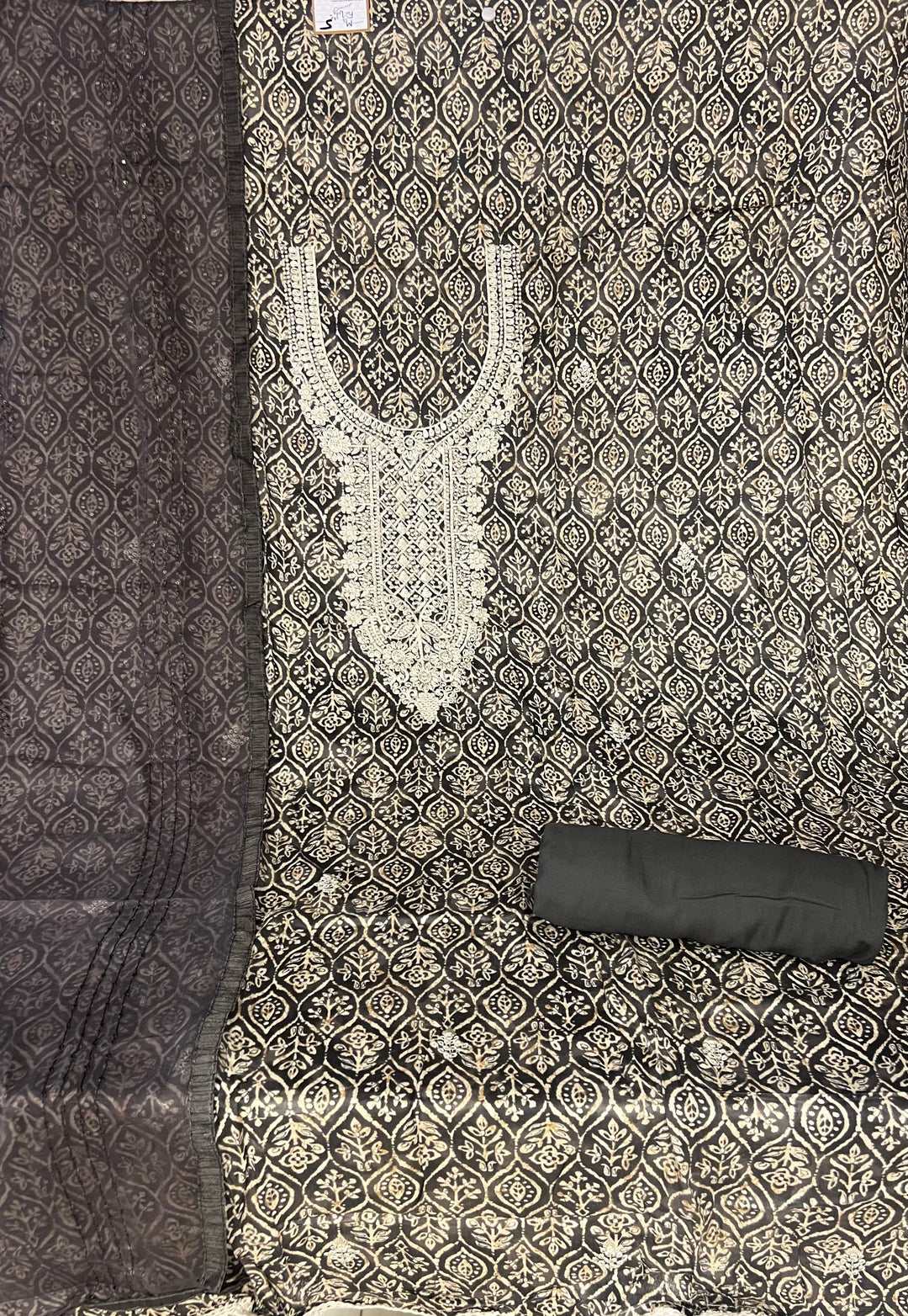 KUSHI DESIGNER UNSTITCHED DRESS MATERIAL-IKNF05