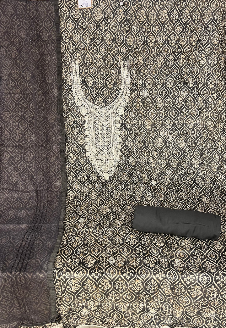 KUSHI DESIGNER UNSTITCHED DRESS MATERIAL-IKNF05