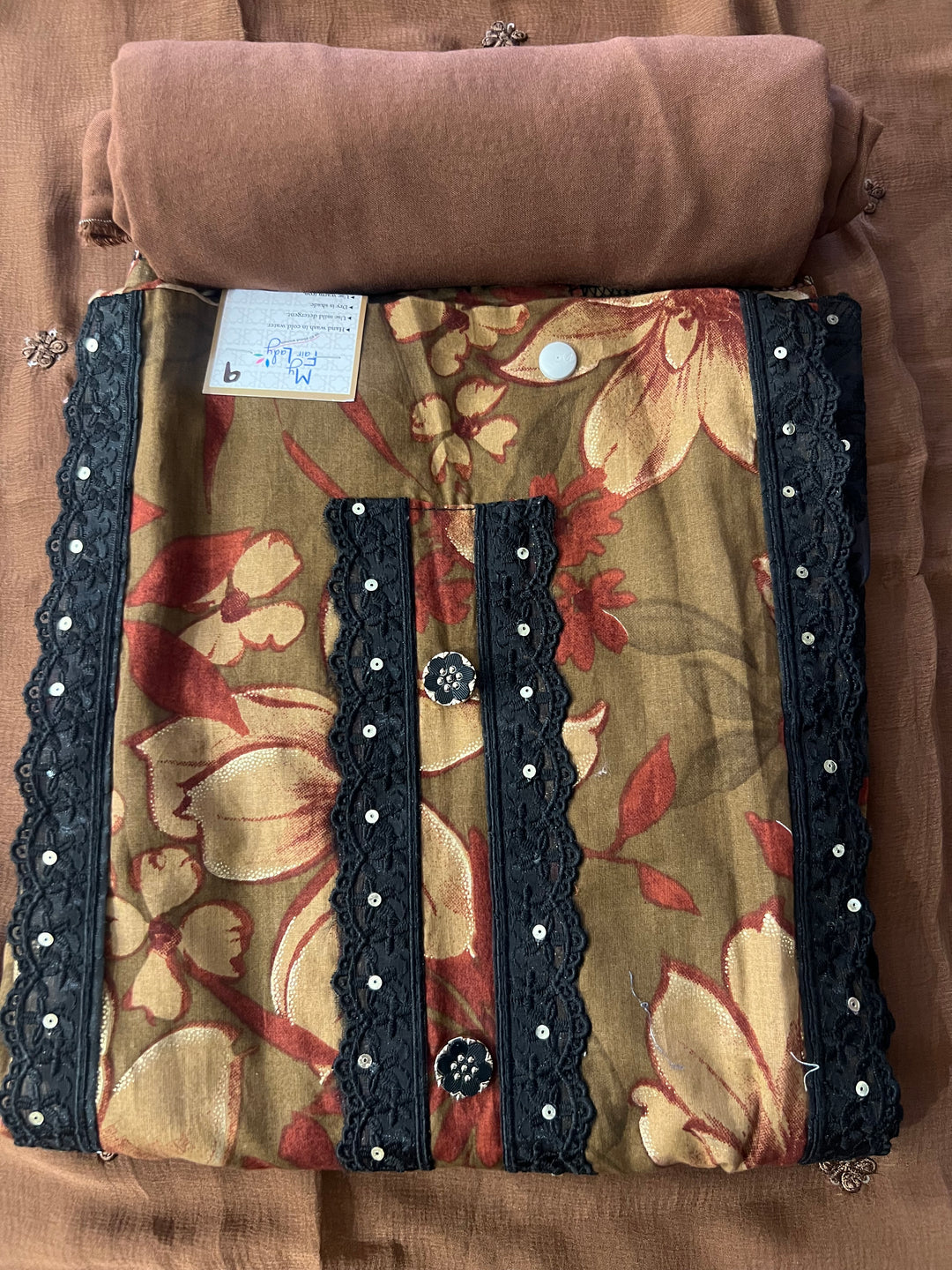 KUSHI DESIGNER UNSTITCHED DRESS MATERIAL- IKLB09
