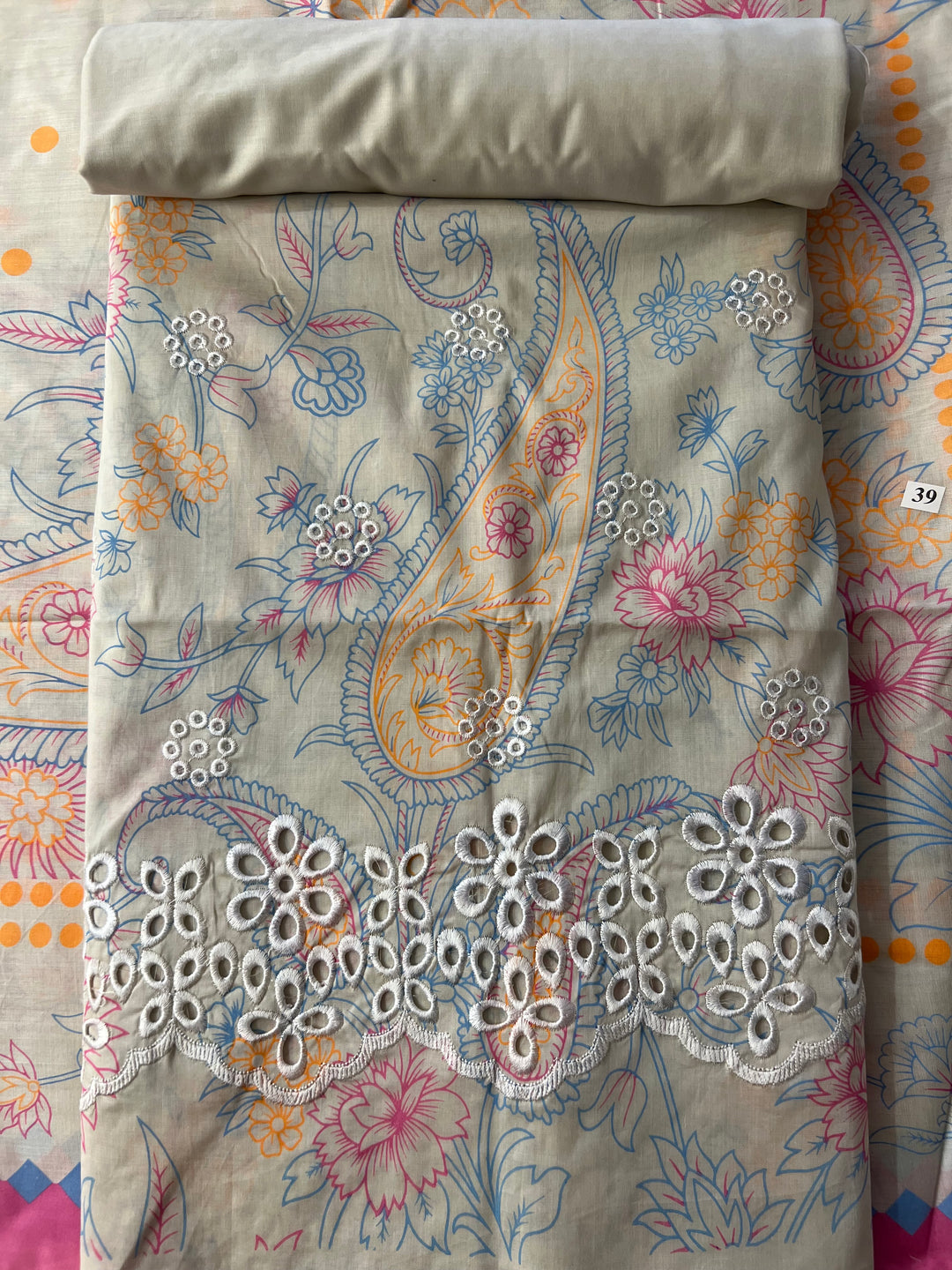 PAKISTANI ORIGINAL KHADI LAWN UNSTITCHED MATERIAL- SRH001
