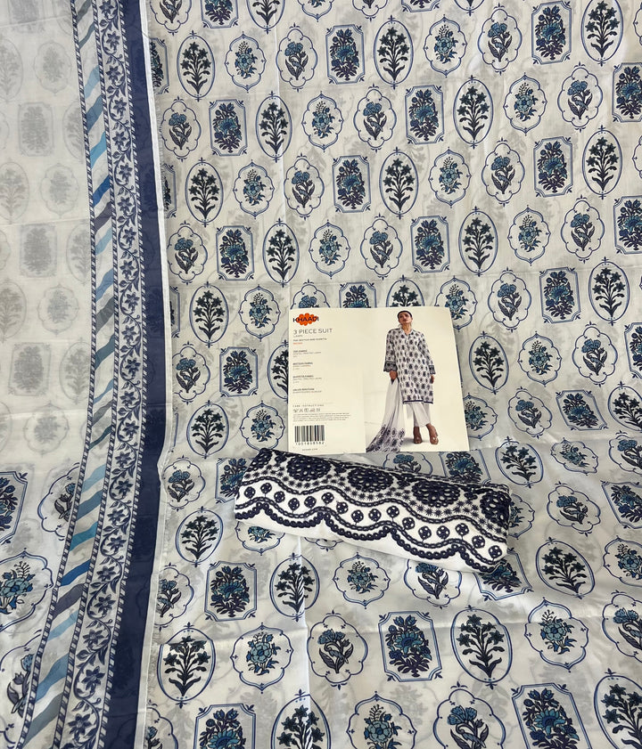 PAKISTANI ORIGINAL KHADI LAWN UNSTITCHED MATERIAL- SRH001