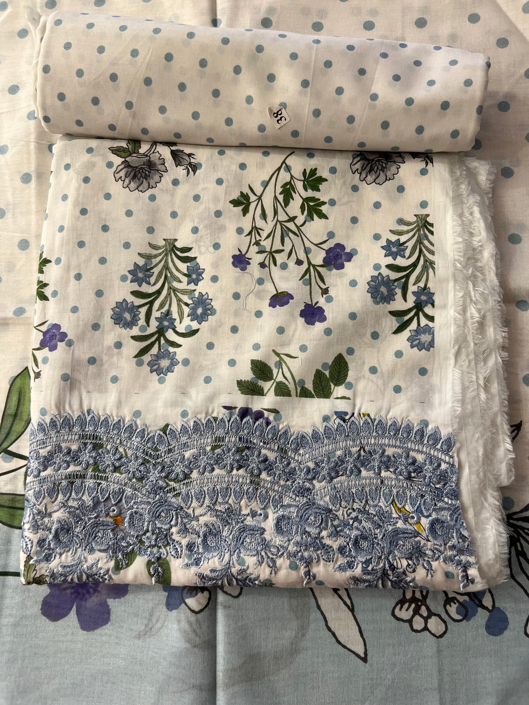 PAKISTANI ORIGINAL KHADI LAWN UNSTITCHED MATERIAL- SRH001