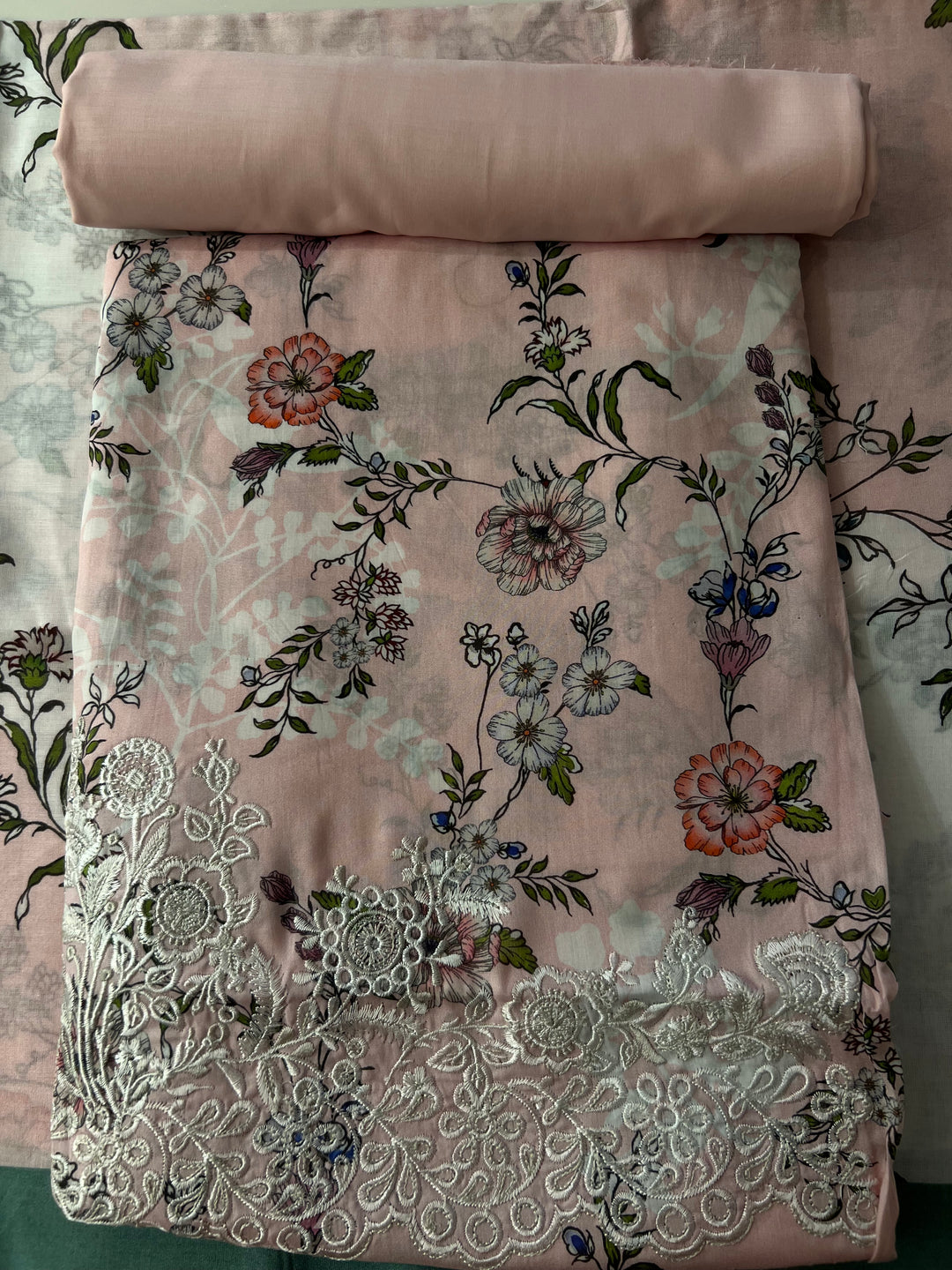 PAKISTANI ORIGINAL KHADI LAWN UNSTITCHED MATERIAL- SRH001