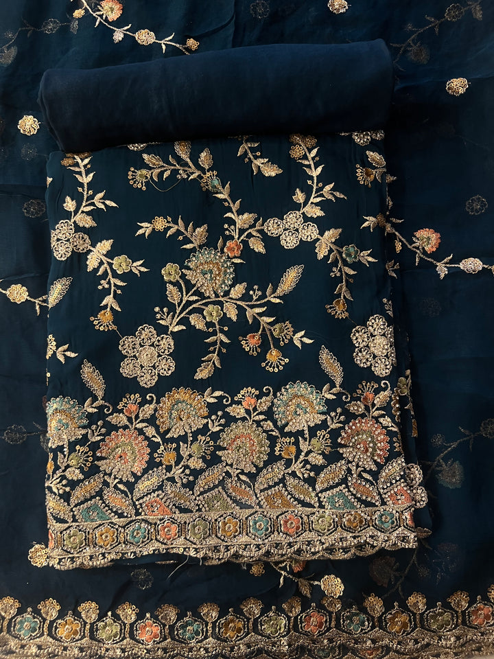 DESIGNER UNSTITCHED DRESS MATERIAL - BTMG02