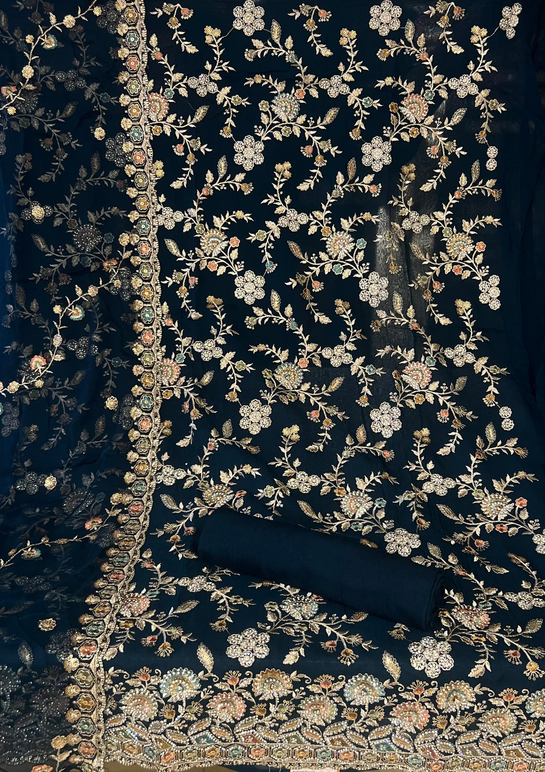 DESIGNER UNSTITCHED DRESS MATERIAL - BTMG02