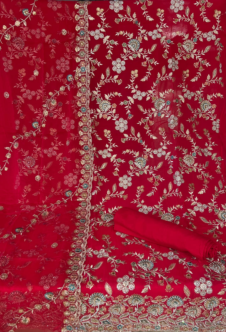 DESIGNER UNSTITCHED DRESS MATERIAL - BTMG02