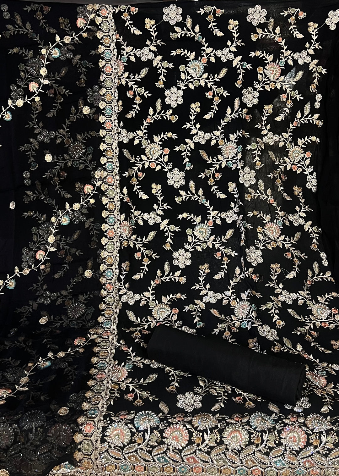 DESIGNER UNSTITCHED DRESS MATERIAL - BTMG02