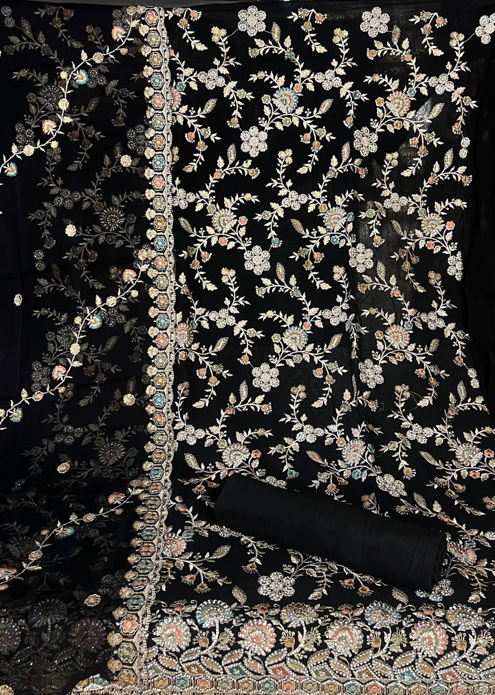 DESIGNER UNSTITCHED DRESS MATERIAL - BTMG02