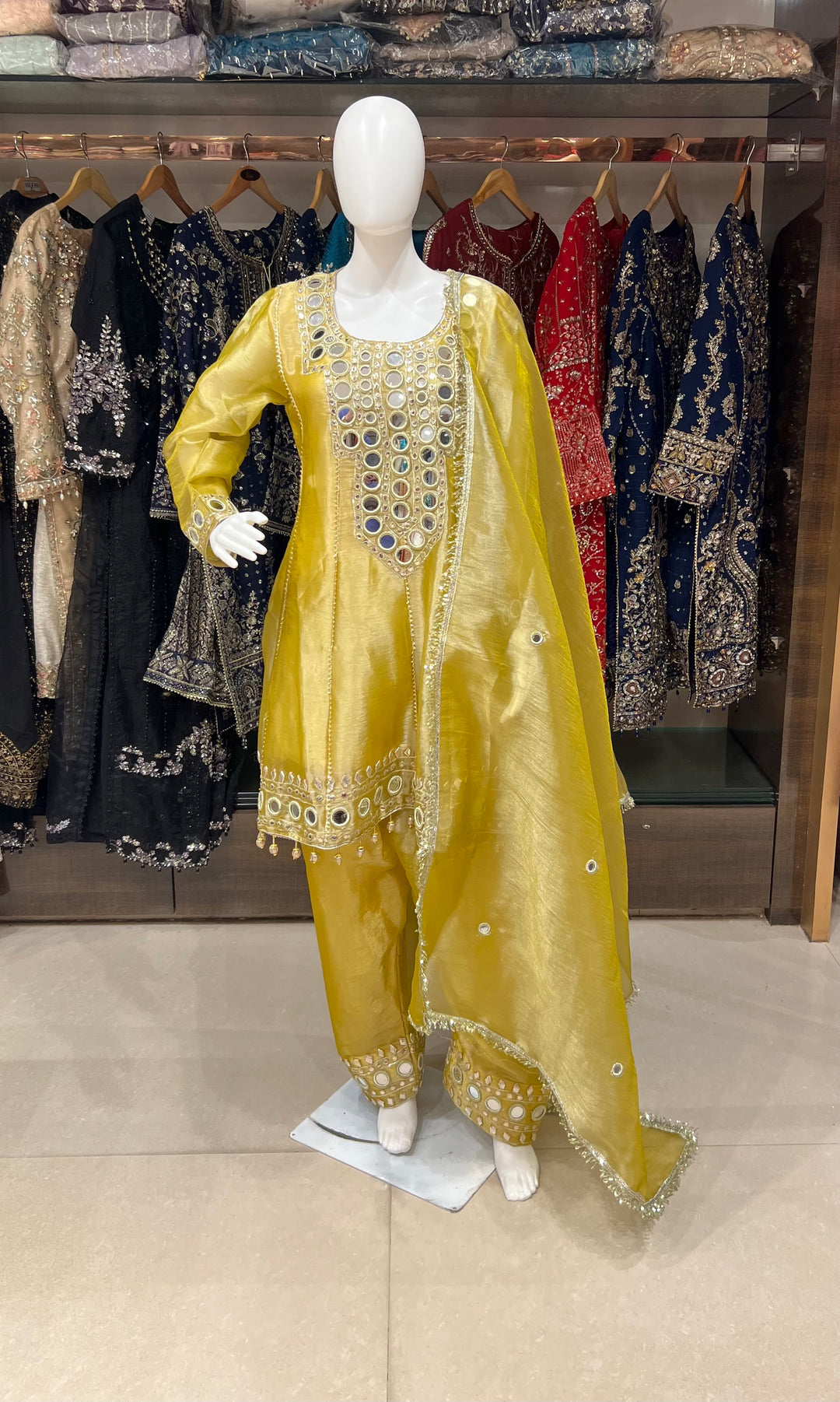 WORK DESIGNER MIRROR WORK SUIT - IKGN02