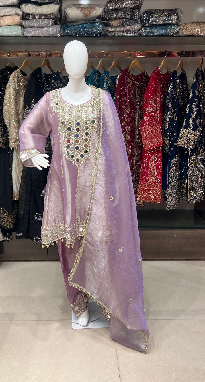 WORK DESIGNER MIRROR WORK SUIT - IKGN02