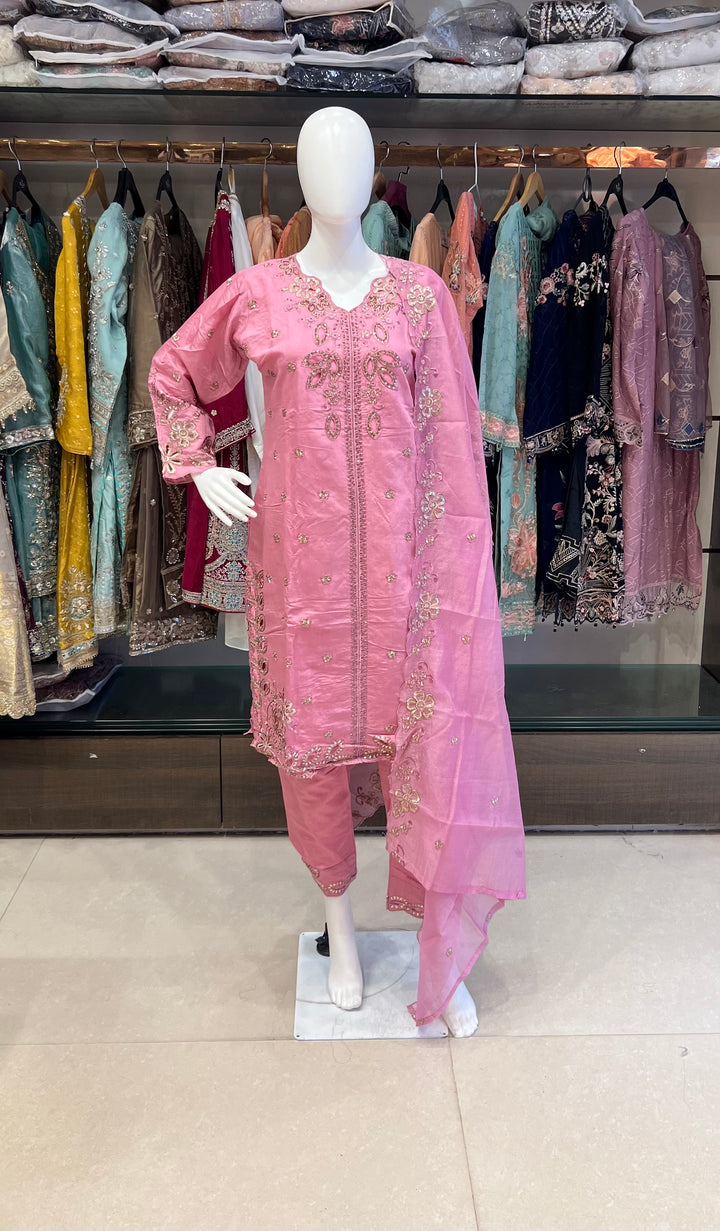 YUSRA EXCLUSIVE DESIGNER OCCASION WEAR SUIT - SBC05