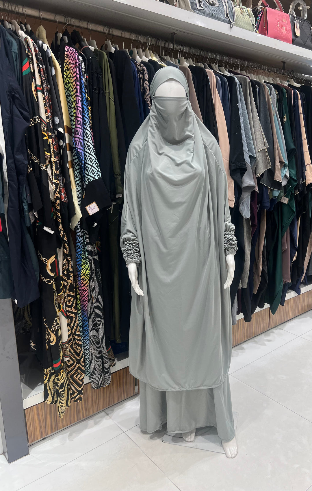 READY MADE TWO PIECE JILBAB FREE SIZE - BJ0037