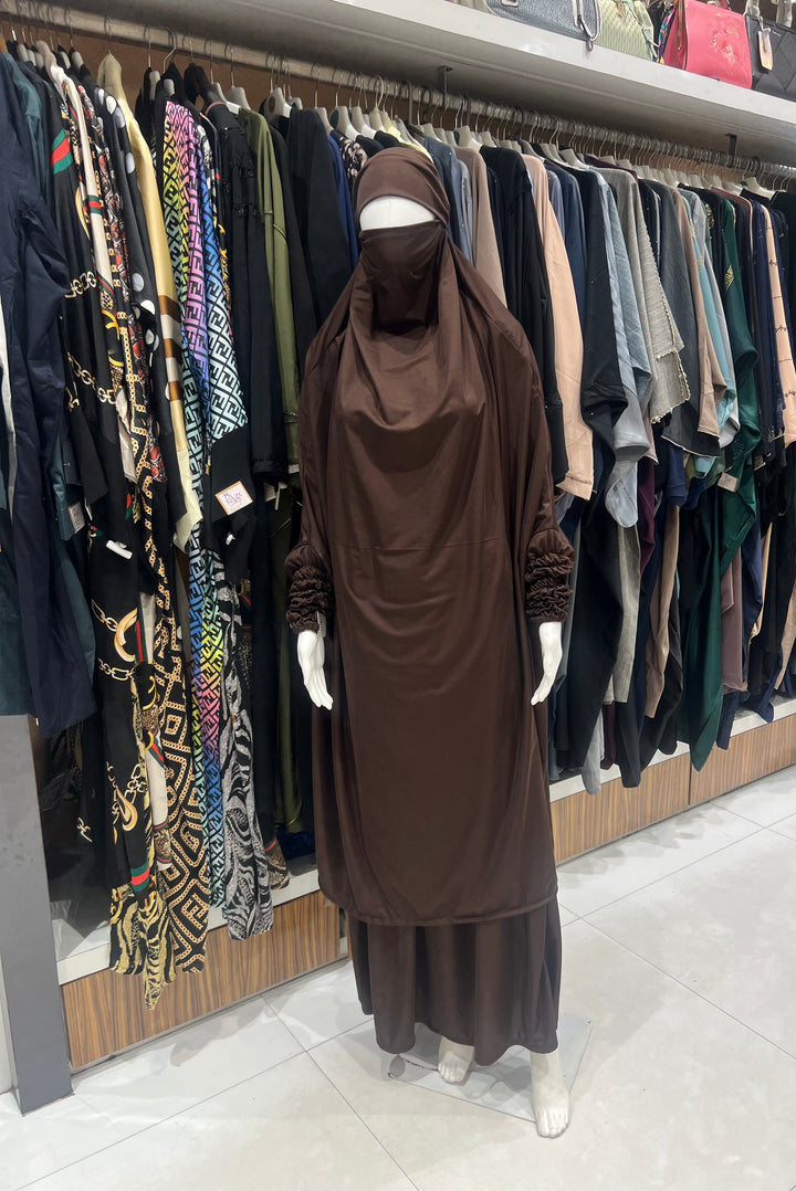 READY MADE TWO PIECE JILBAB FREE SIZE - BJ0037
