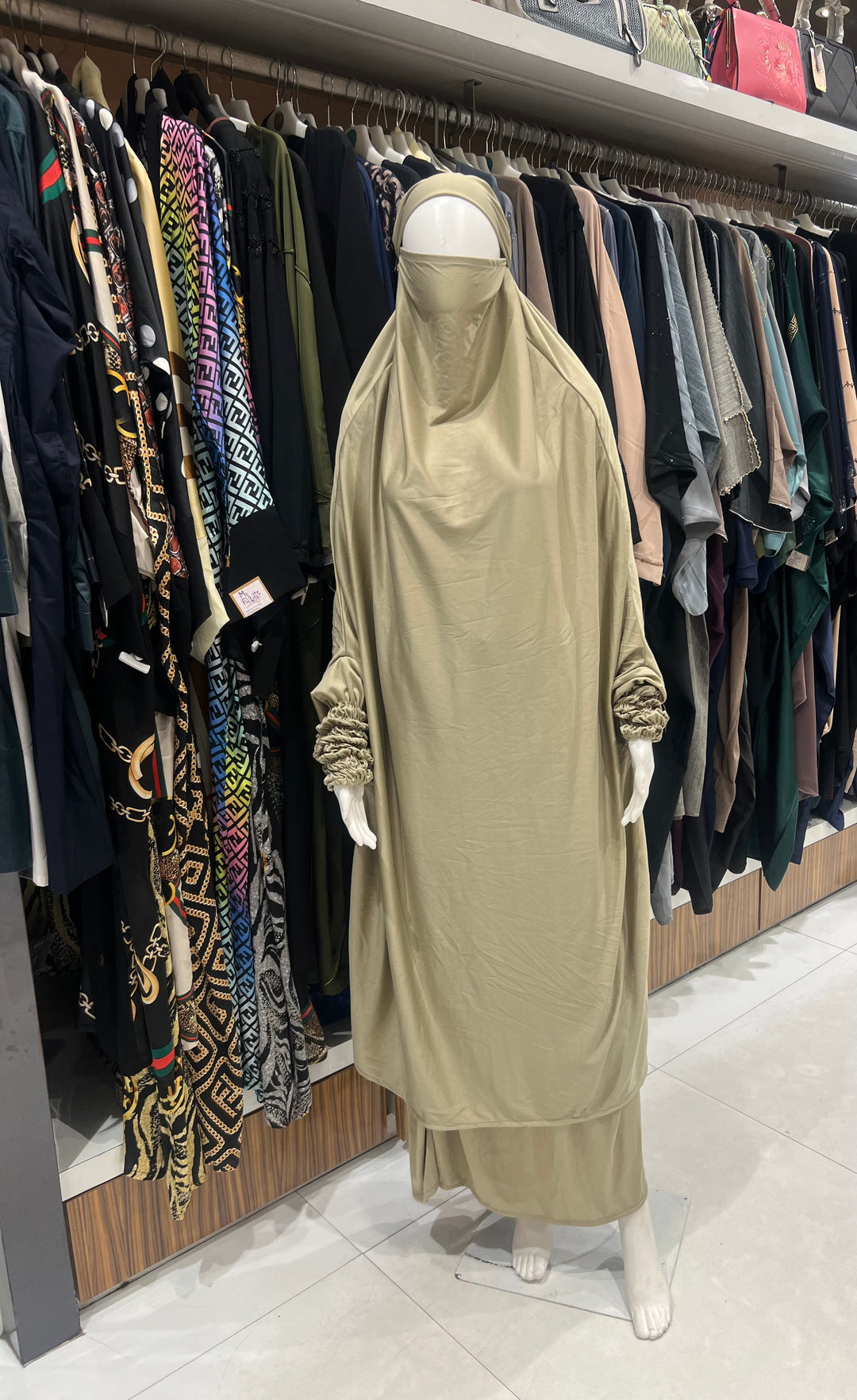 READY MADE TWO PIECE JILBAB FREE SIZE - BJ0037