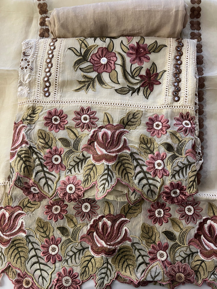 KUSHI DESIGNER UNSTITCHED DRESS MATERIAL - MAMT03