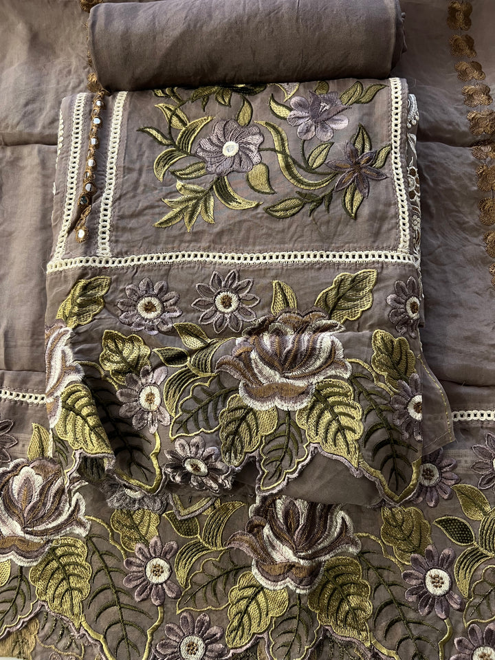 KUSHI DESIGNER UNSTITCHED DRESS MATERIAL - MAMT03