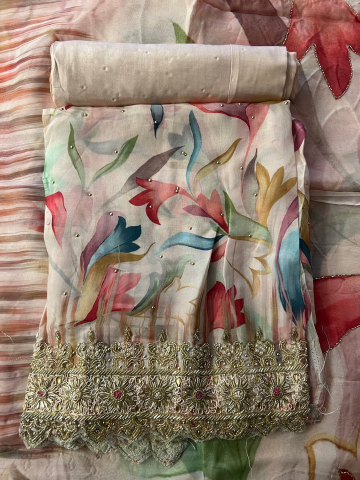 KUSHI DESIGNER UNSTITCHED DRESS MATERIAL-MAMT18