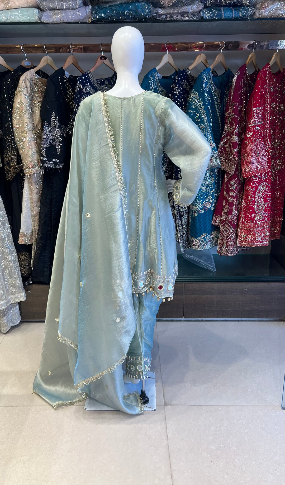 WORK DESIGNER MIRROR WORK SUIT - IKGN02