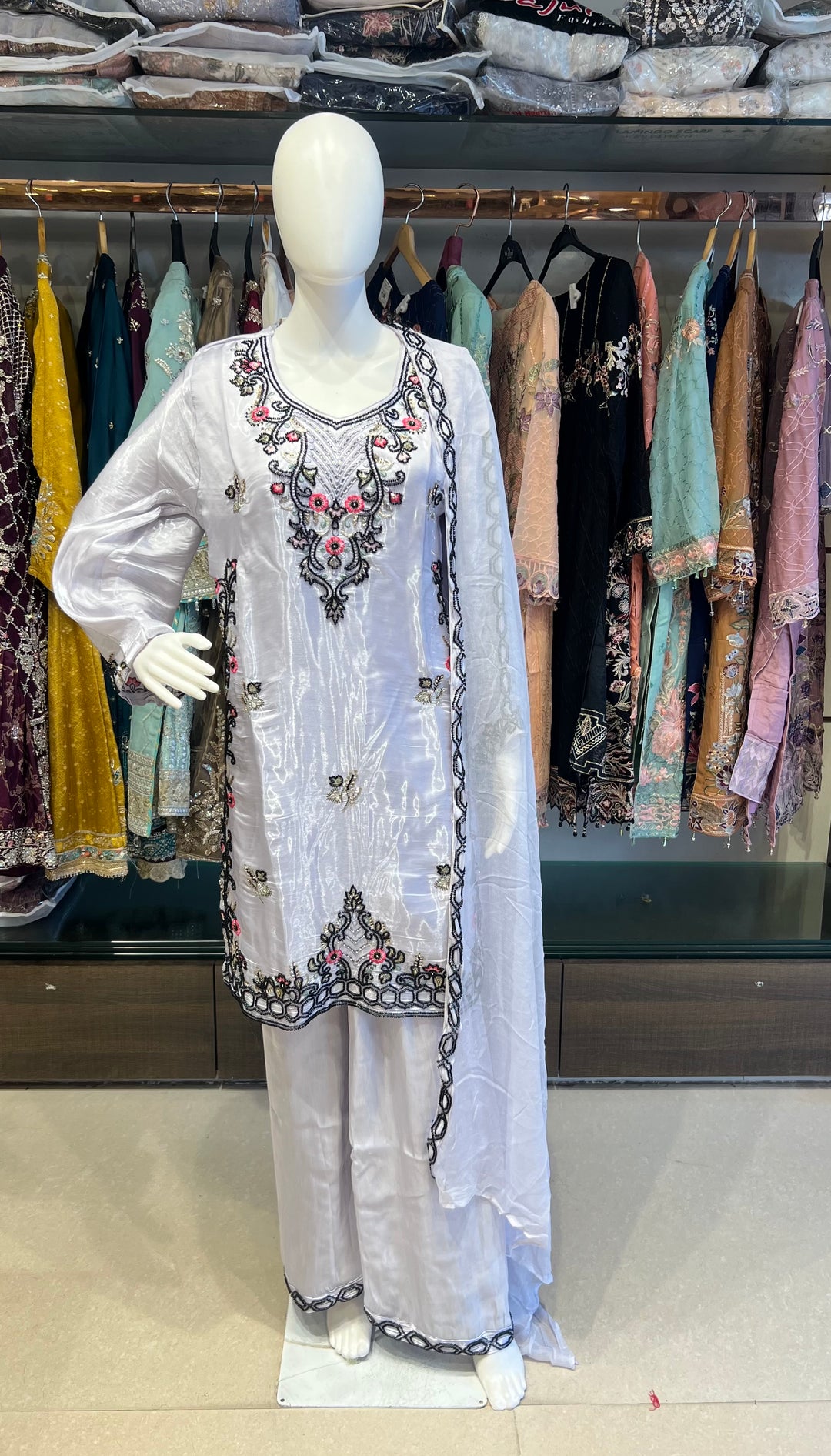 HAWA PREMIUM OCCASION WEAR DESIGNER  SUIT - NIKF07