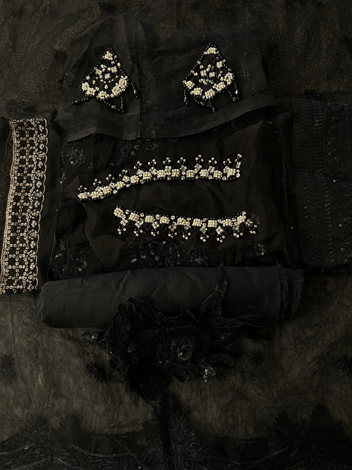 PAKISTANI DESIGNER PATCH WORK DRESS MATERIAL - 0205