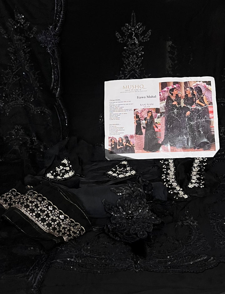 PAKISTANI DESIGNER PATCH WORK DRESS MATERIAL - 0205