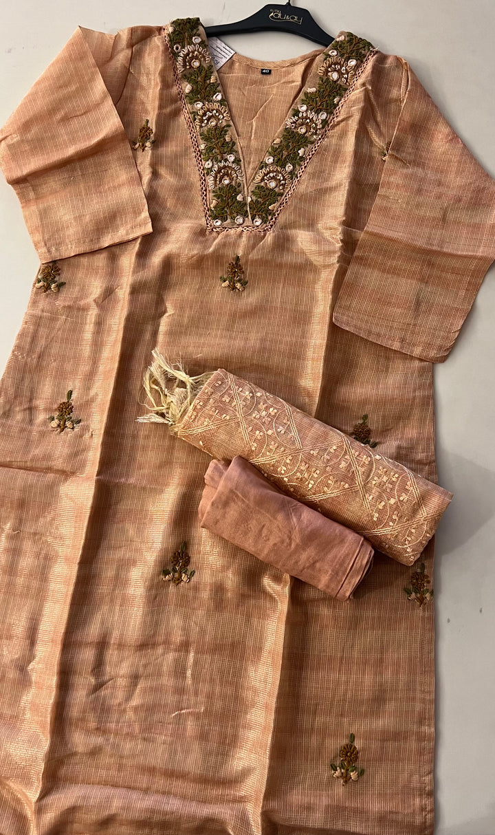 ZARI WORK DESIGNER SUIT- IKFW06
