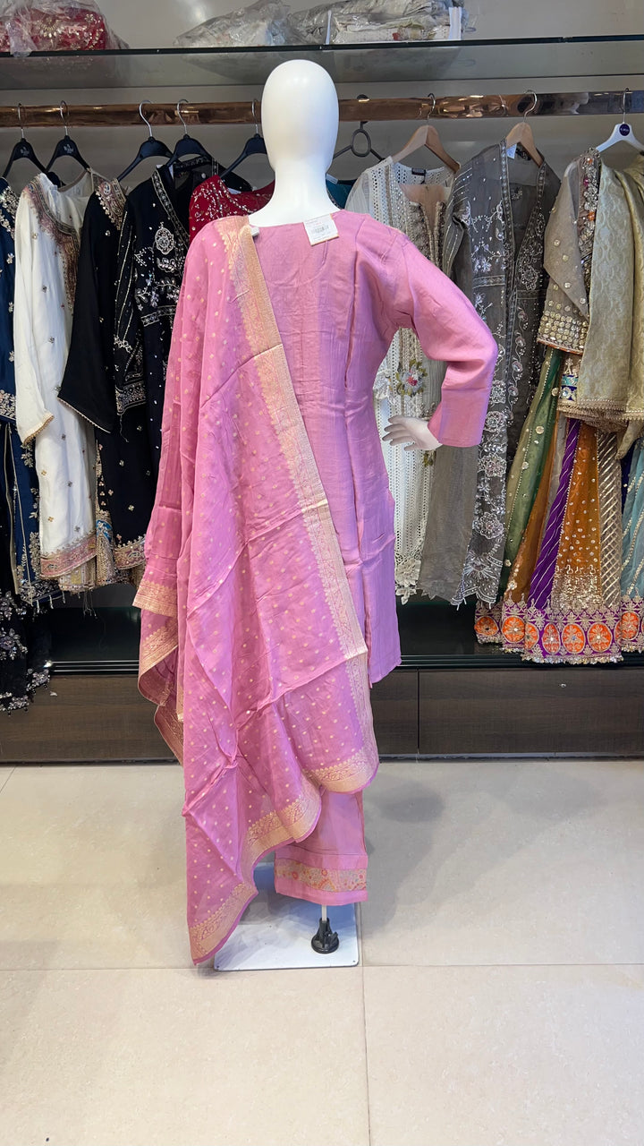 ZARI WORK DESIGNER SUIT- IKFW04