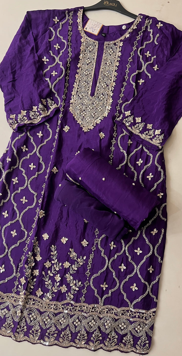 EMBROIDARY WORK DESIGNER SUIT - IKFX03