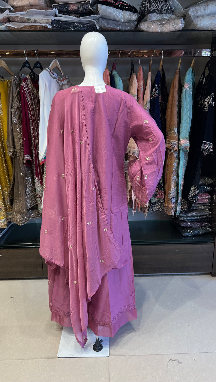 ZARQA PREMIUM OCCASION WEAR COTTON SUIT - NIKF04