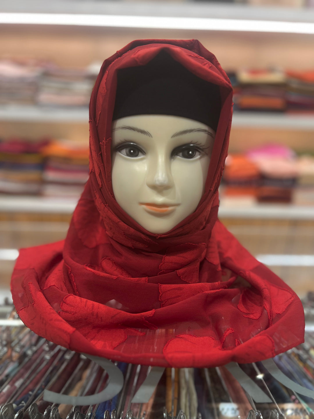 Georgette Hijab Red