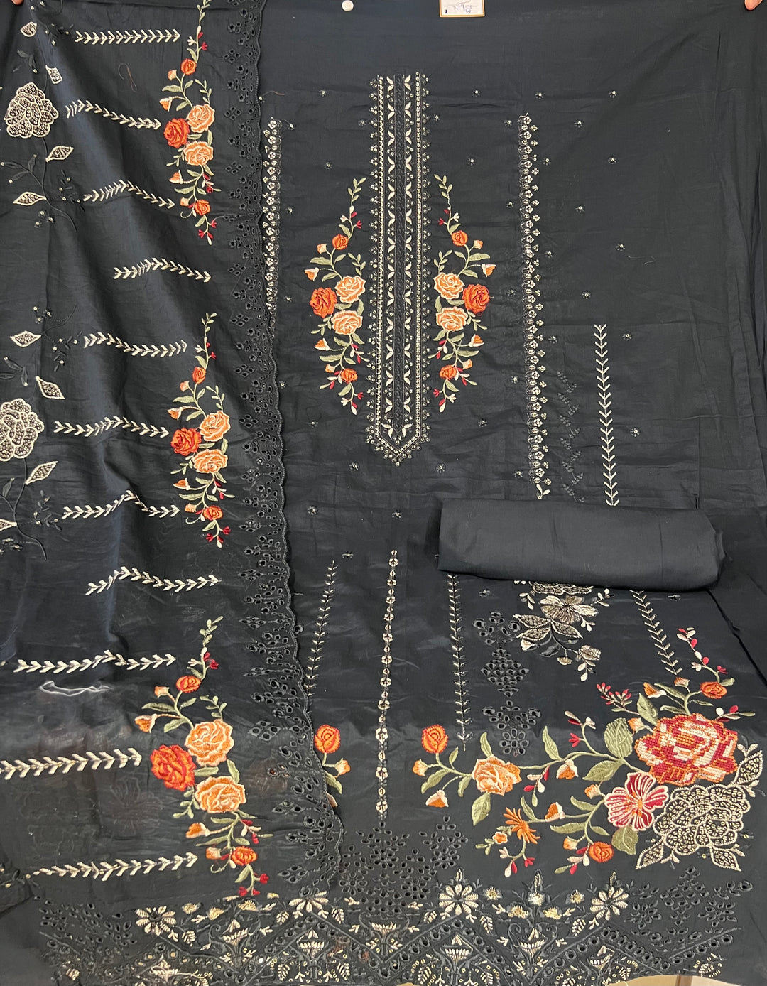 KUSHI DESIGNER UNSTITCHED DRESS MATERIAL-IKUE01