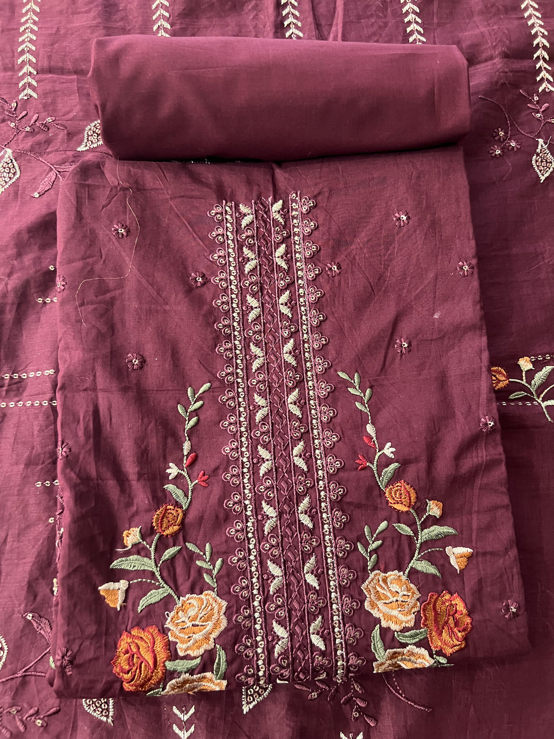 KUSHI DESIGNER UNSTITCHED DRESS MATERIAL-IKUE01