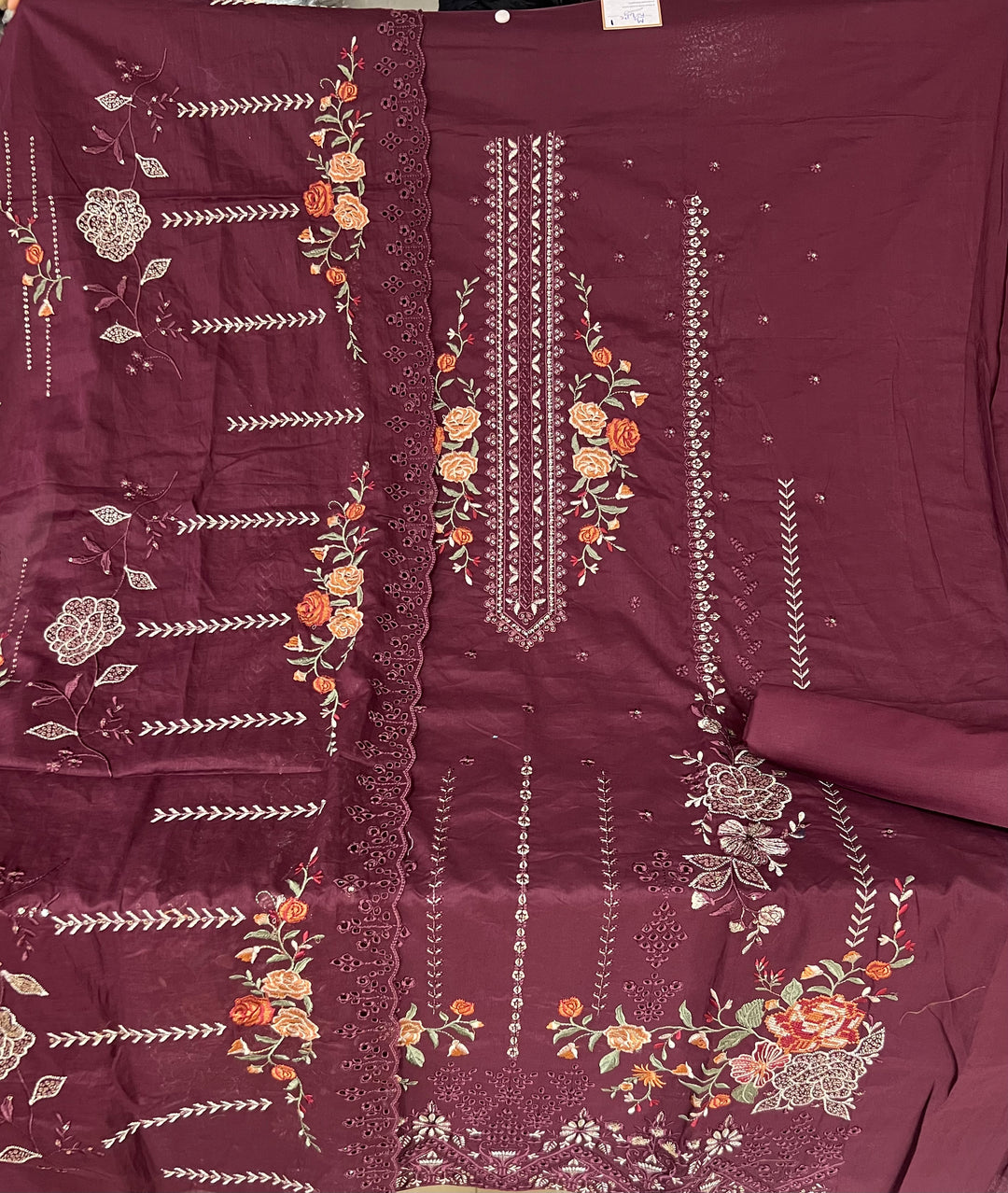 KUSHI DESIGNER UNSTITCHED DRESS MATERIAL-IKUE01