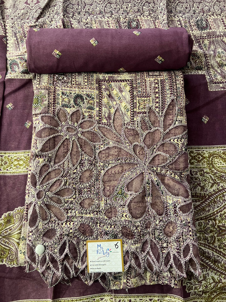 DESIGNER UNSTITCHED DRESS MATERIAL-IKIJ06