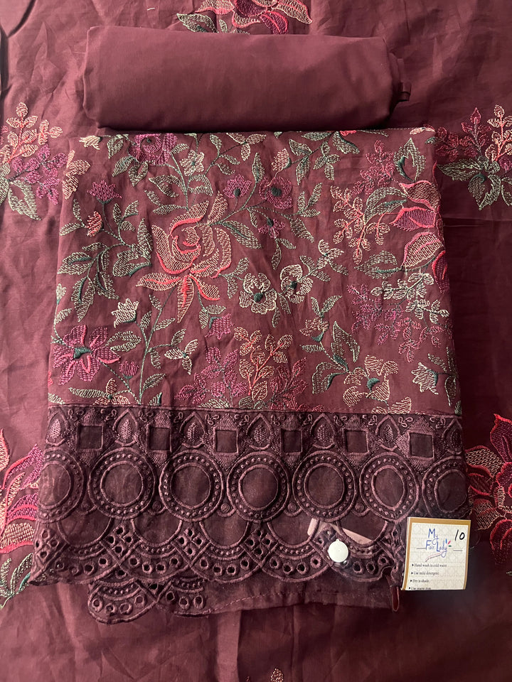 DESIGNER UNSTITCHED DRESS MATERIAL-IKIJ10