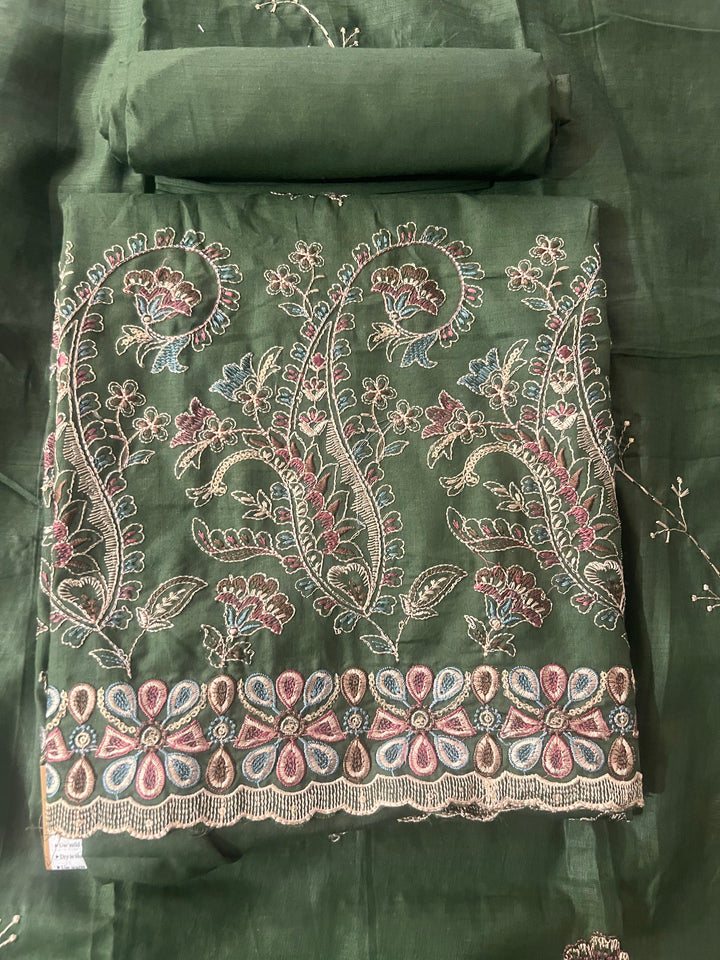 DESIGNER UNSTITCHED DRESS MATERIAL-IKIJ03