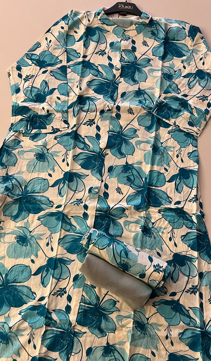 RAYON PRINTED COORD SET - IKAG02