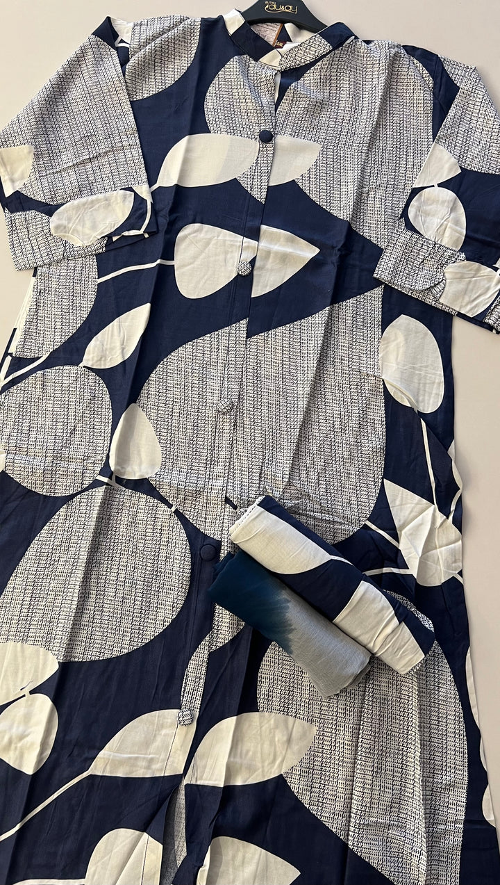 RAYON PRINTED COORD SET - IKAG03