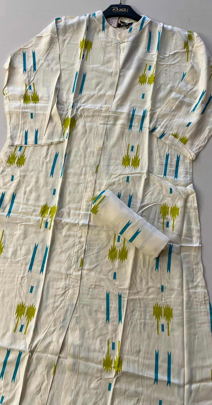 RAYON PRINTED COORD SET - IKAG01