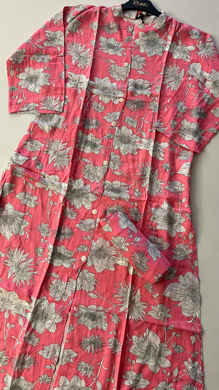 RAYON PRINTED COORD SET - IKAG01